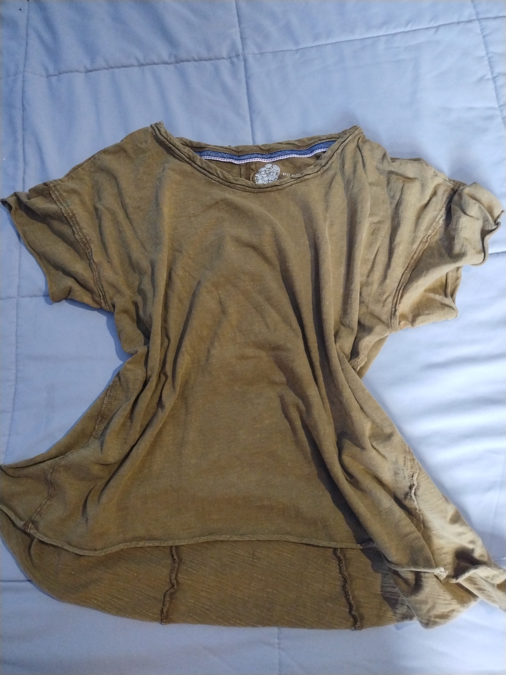 Pilcro Olive Short-Sleeve Relaxed Tee